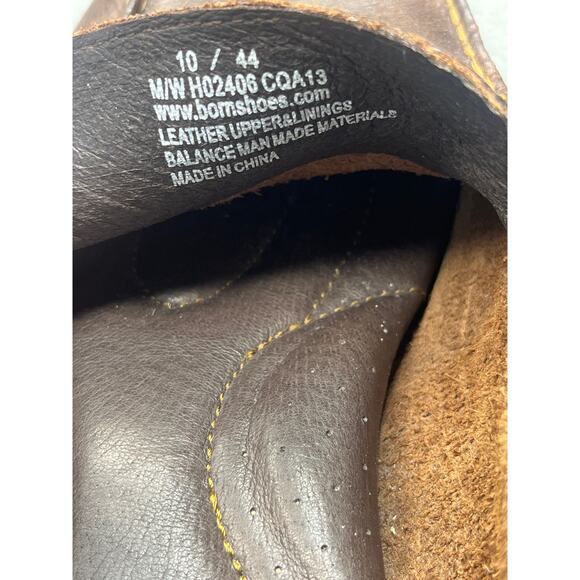 Men’s 10 BORN Harmon Brown Leather Casual Driving Mocs Moccasin Loafers H02406 - Picture 5 of 5